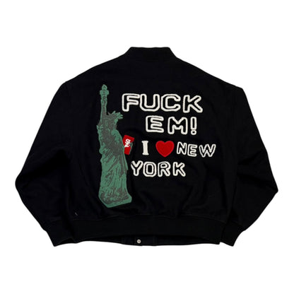 Supreme Tourist Varsity Jacket Black