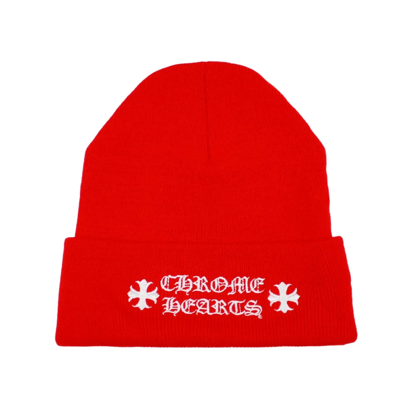 Chrome Hearts Logo Beanie Red