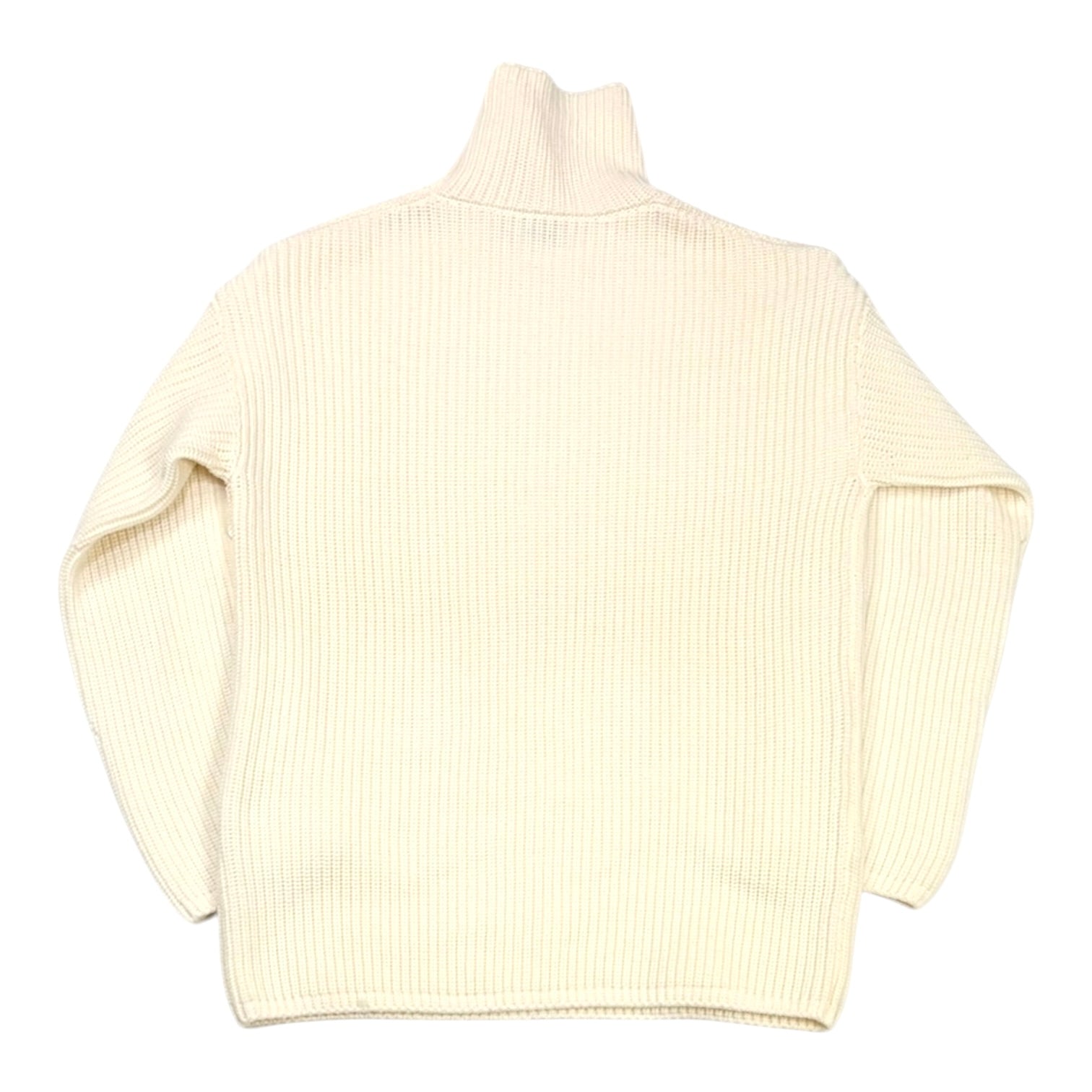 Moncler Snap Sleeve Sweater Cream