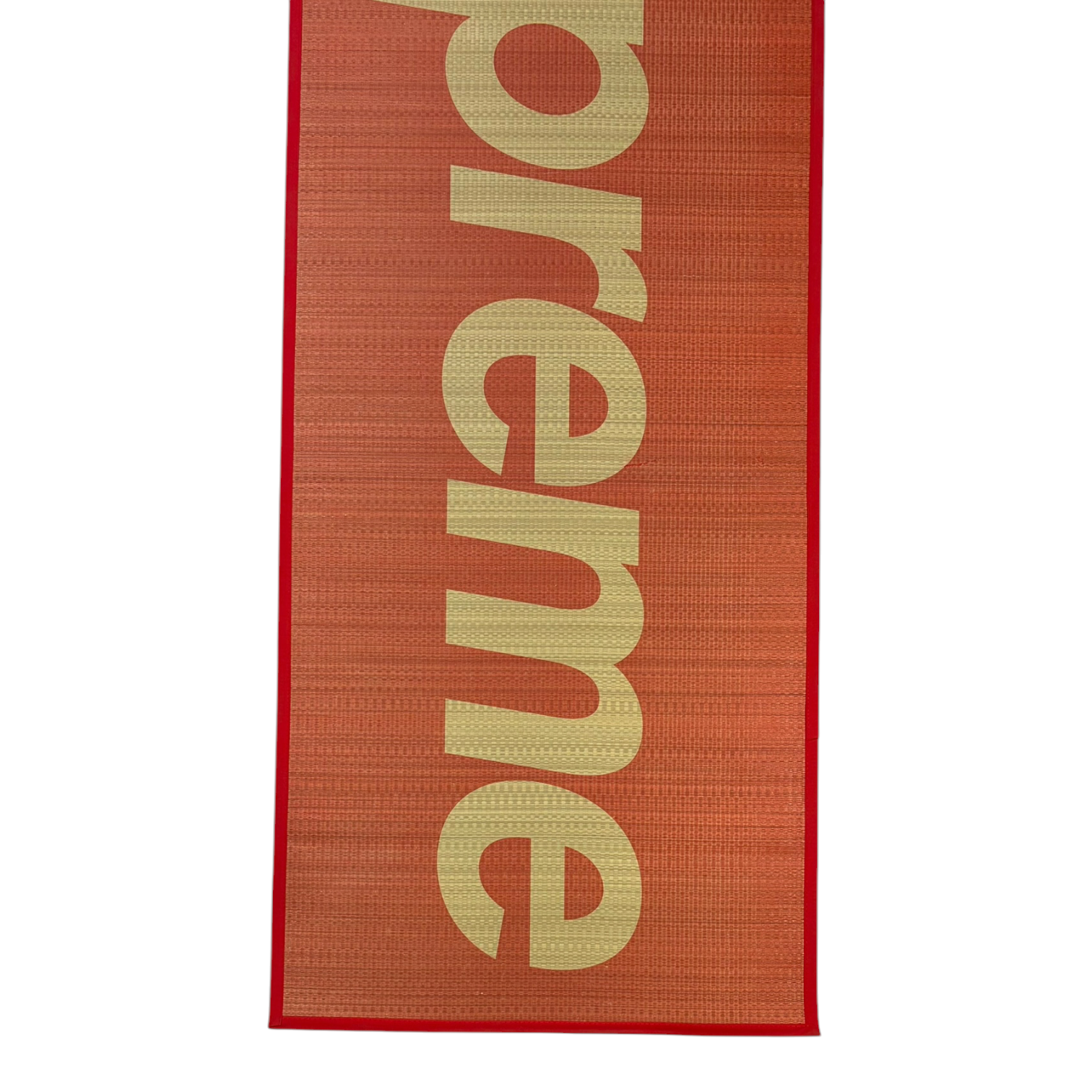Supreme Woven Straw Mat Red