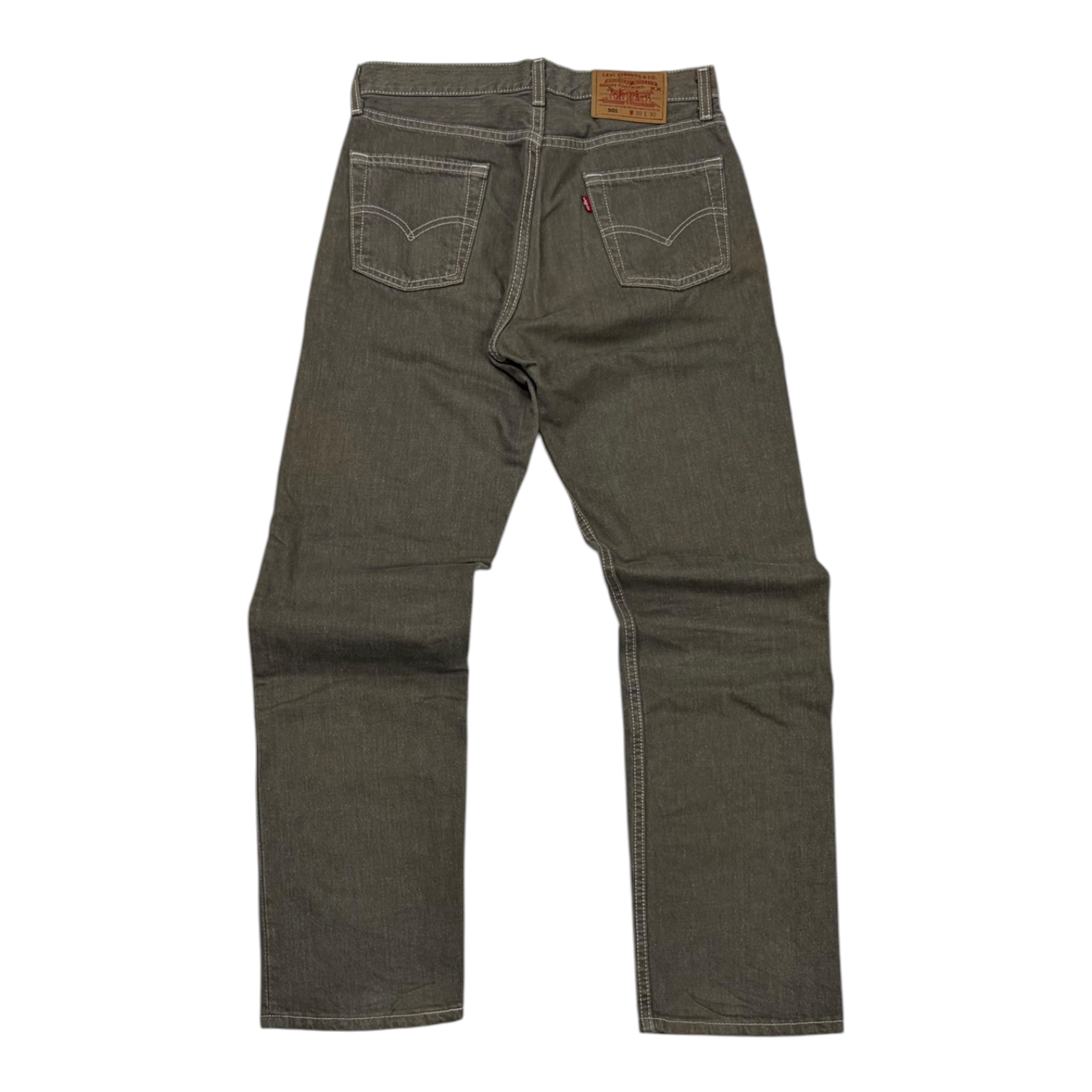 Y2K Levi's 501 Denim Jeans Grey Wash