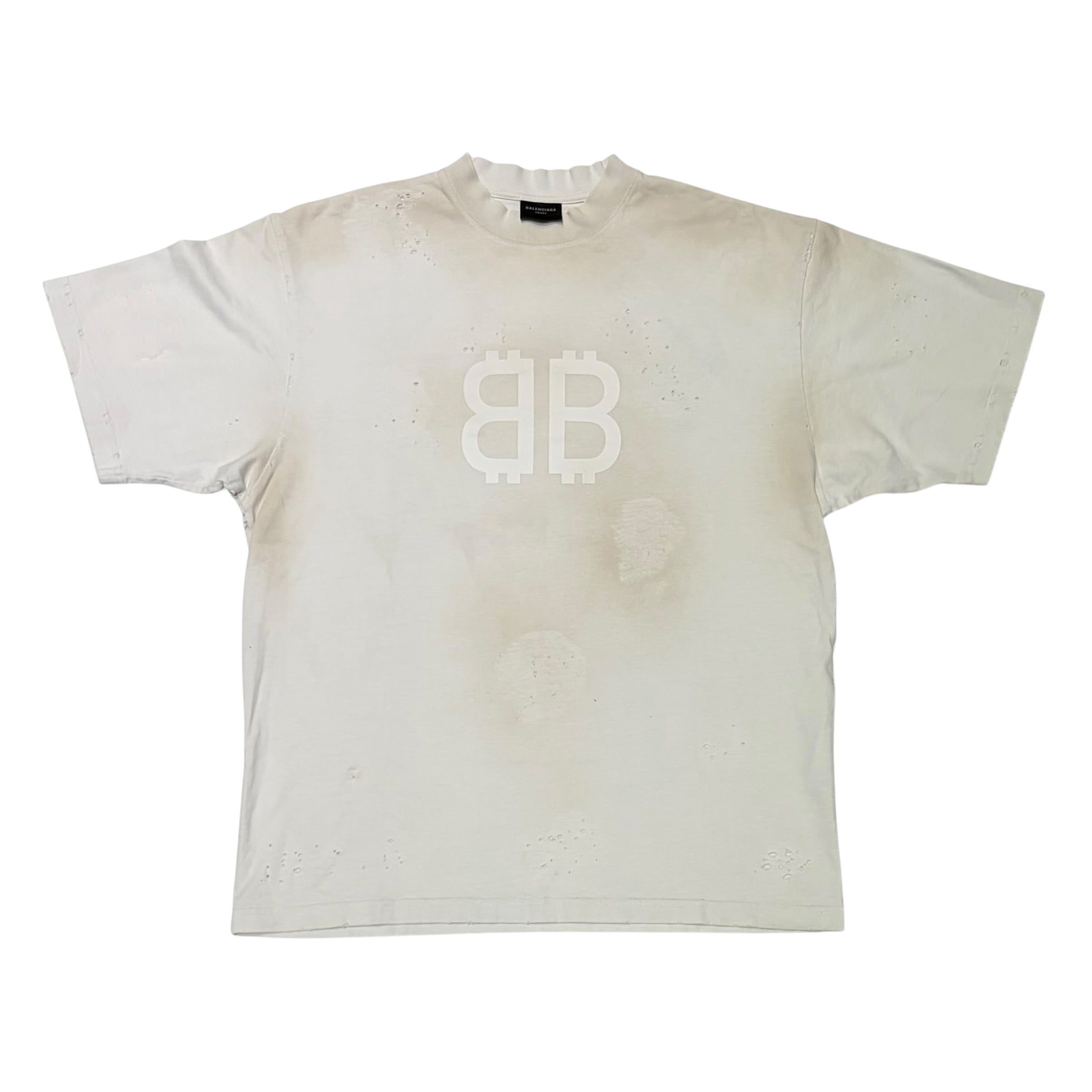 Balenciaga BB Paris Strass T-Shirt White