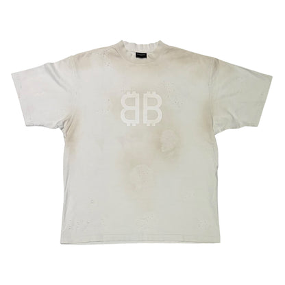 Balenciaga BB Paris Strass T-Shirt White
