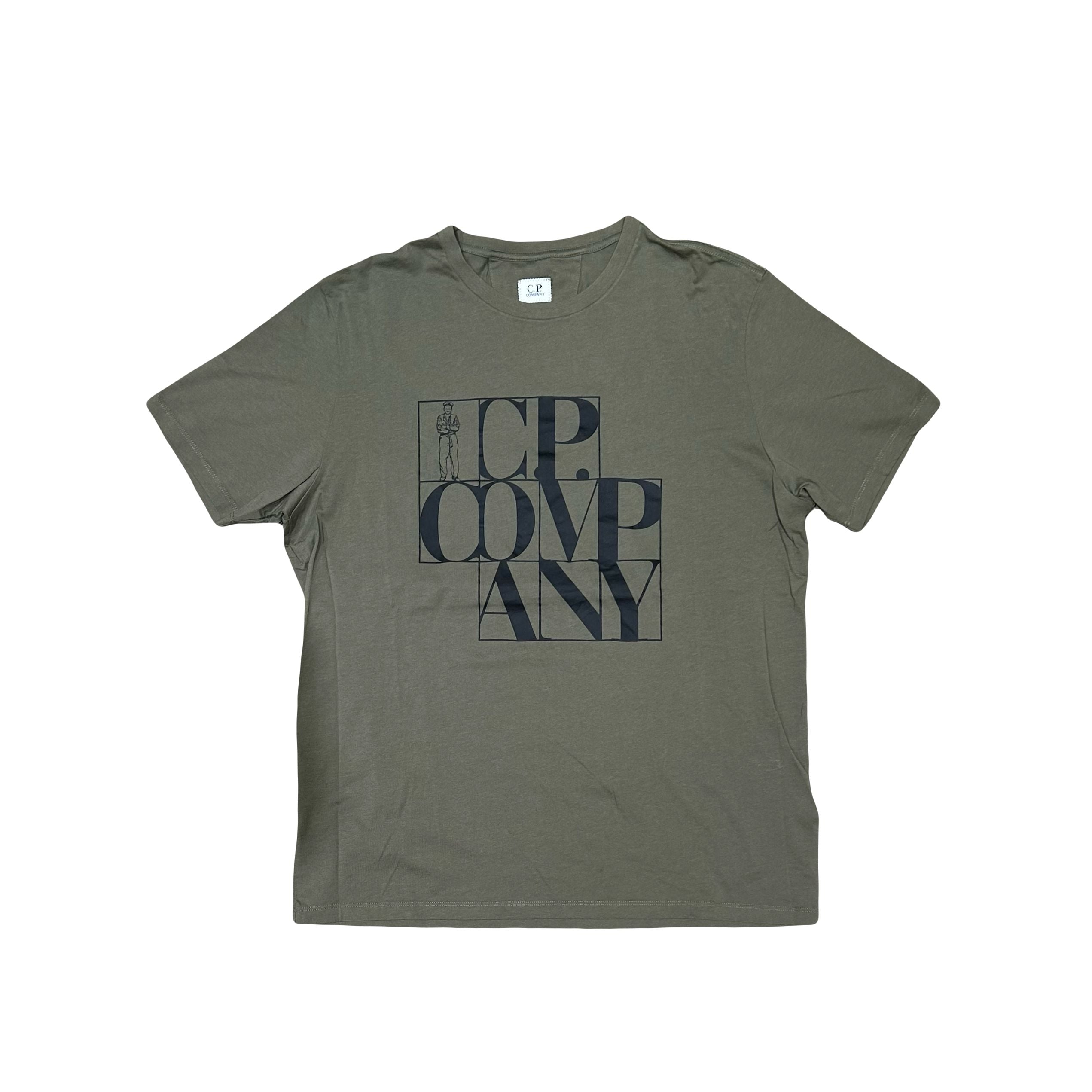 C.P. Company Logo Tee Olive