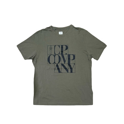 C.P. Company Logo Tee Olive