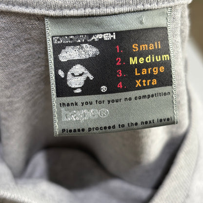 BAPE x Kaws Blue ABC Bendy Camo Bathing Ape Tee Grey