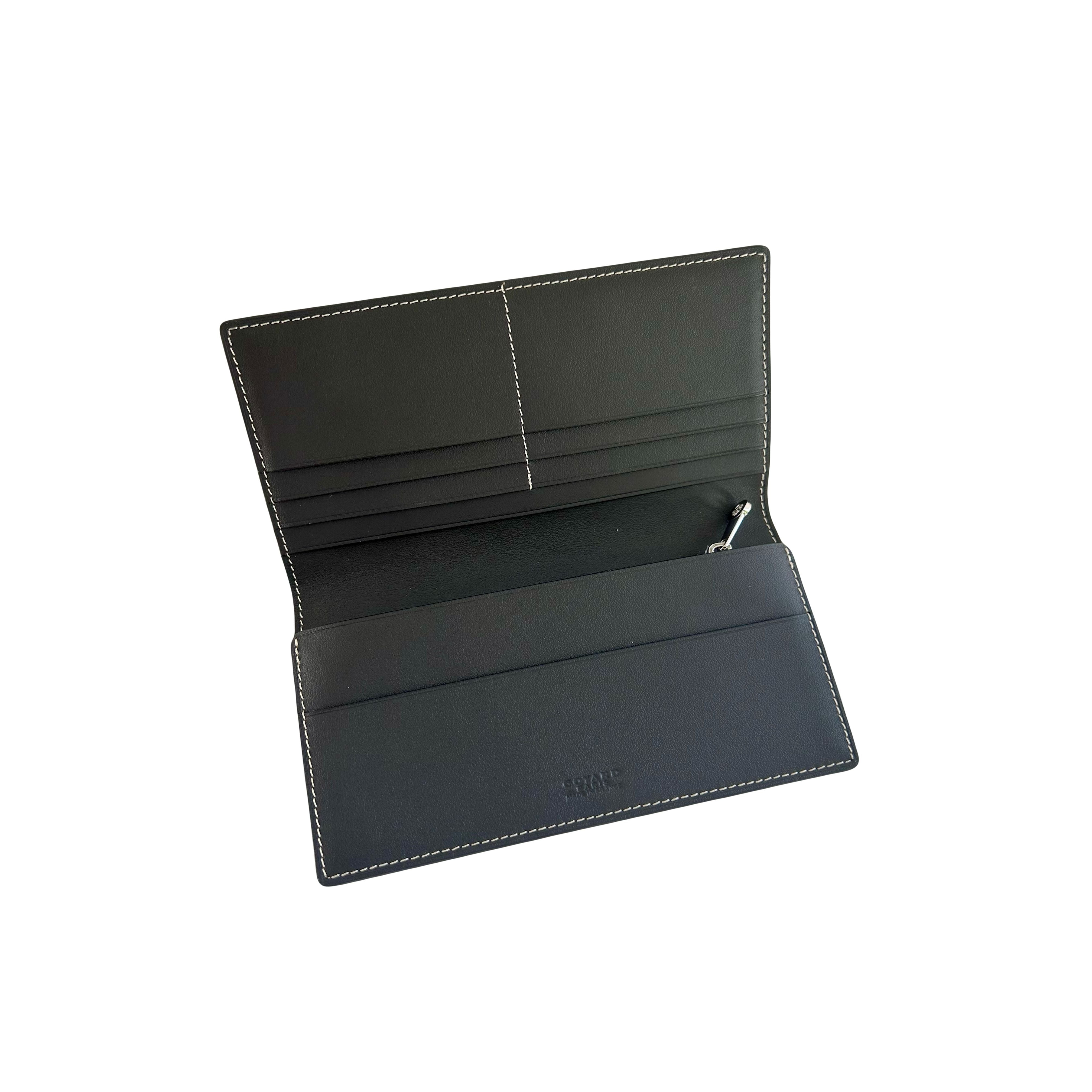 Goyard Long Wallet Goyardine Grey