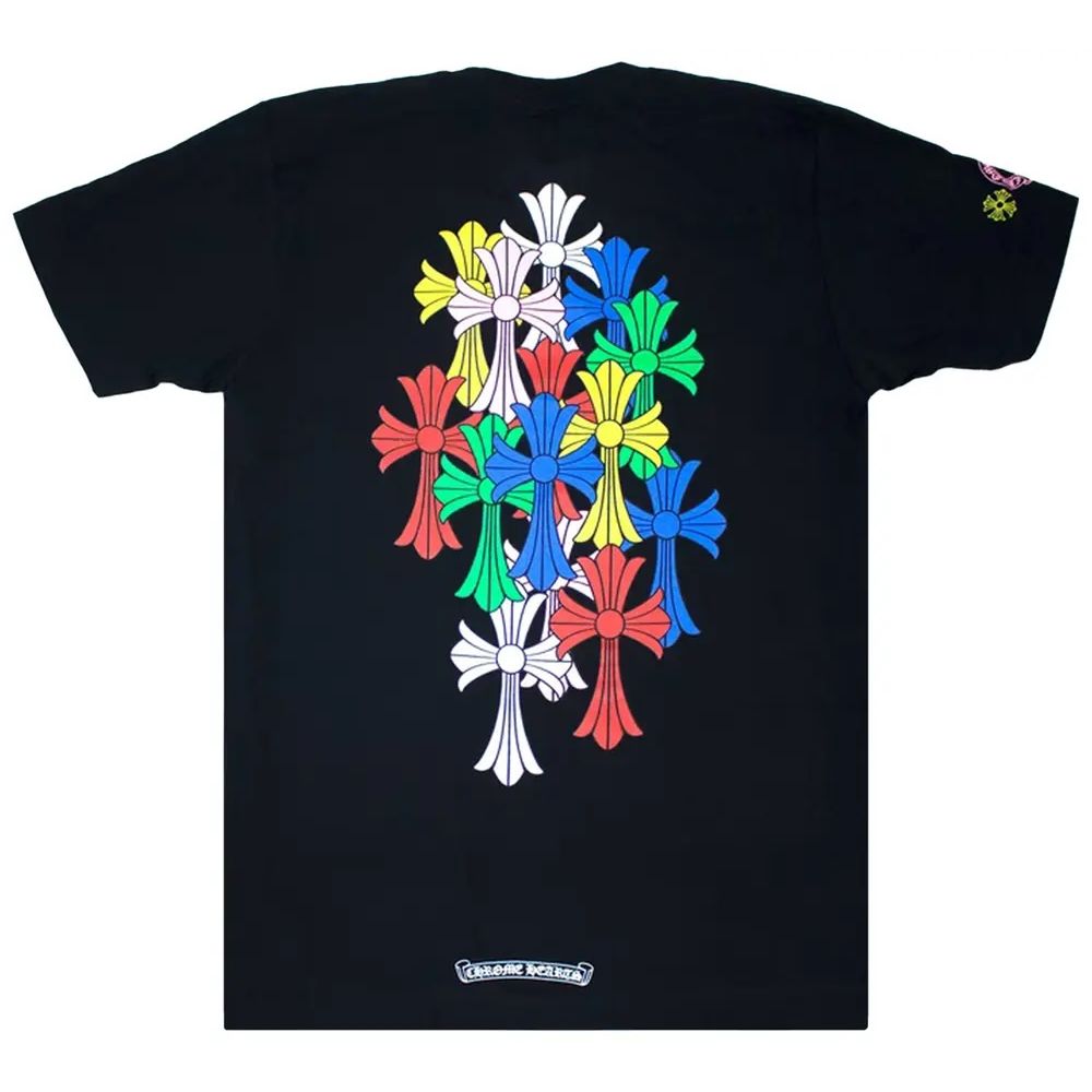 Chrome Hearts Multi Color Cross Cemetery T-shirt Black