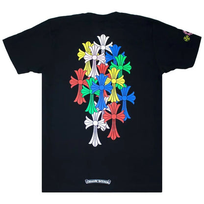 Chrome Hearts Multi Color Cross Cemetery T-shirt Black