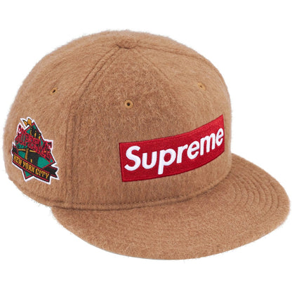 Supreme Mohair Box Logo New Era Cap Camel