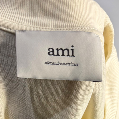 Ami Paris Tonal Ami De Coeur T-shirt Vanilla/Vanilla