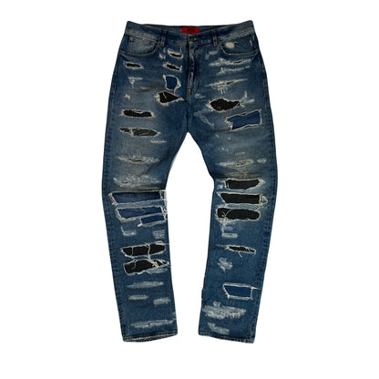 424 Destroyed Distressed Denim Jeans
