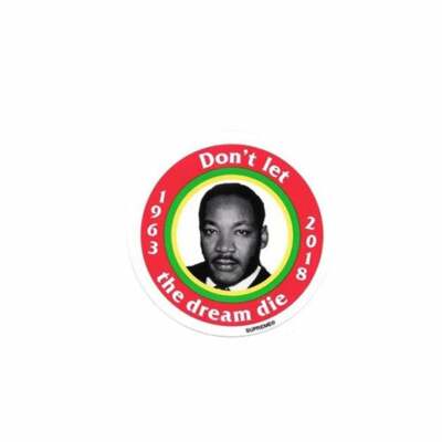 Supreme MLK Button