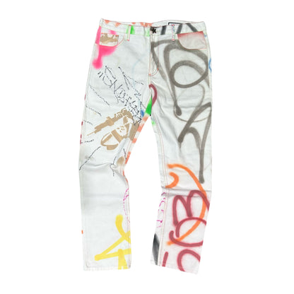 Asspizza 2021 Custom Jeans White