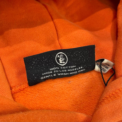 Hellstar Fire Orange Hoodie Orange Dye