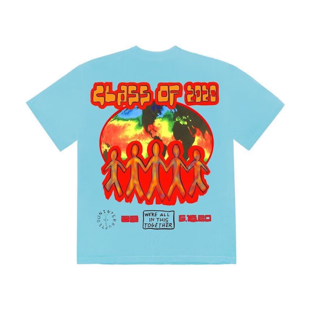 Travis Scott Cactus Jack C/O 2020 T-Shirt Light Blue