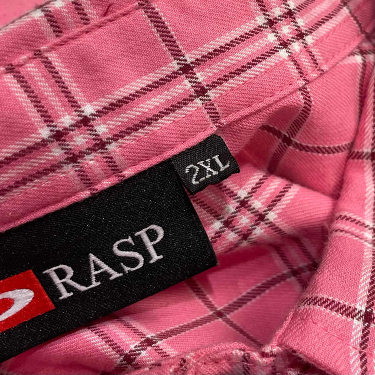 GV Gallery Cropped Raspberry Thermal Flannel Pink