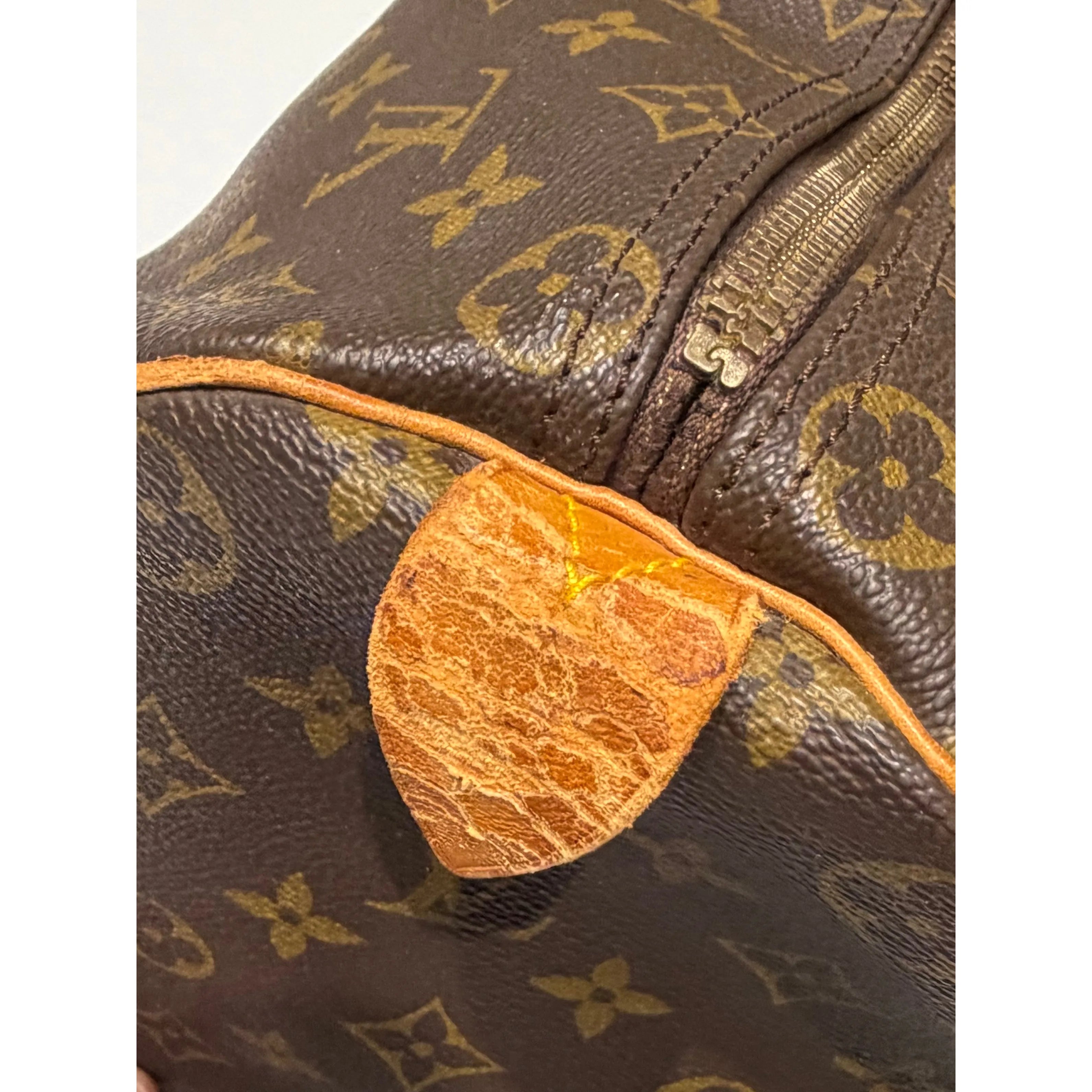 Louis Vuitton Monogram Keepall 50 Brown Vintage