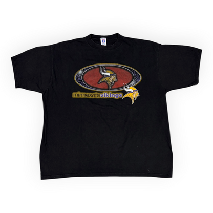 90's Minnesota Vikings Logo 7 Tee Black