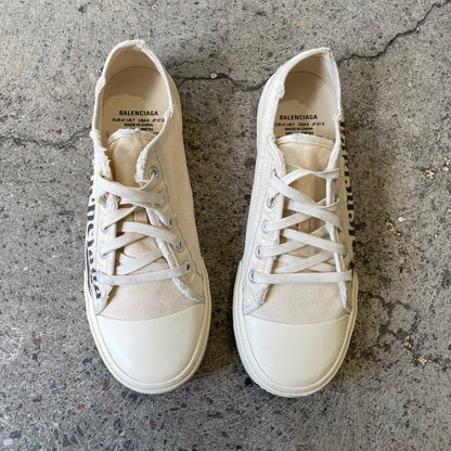 Balenciaga Paris Low Sneaker Political Print/White