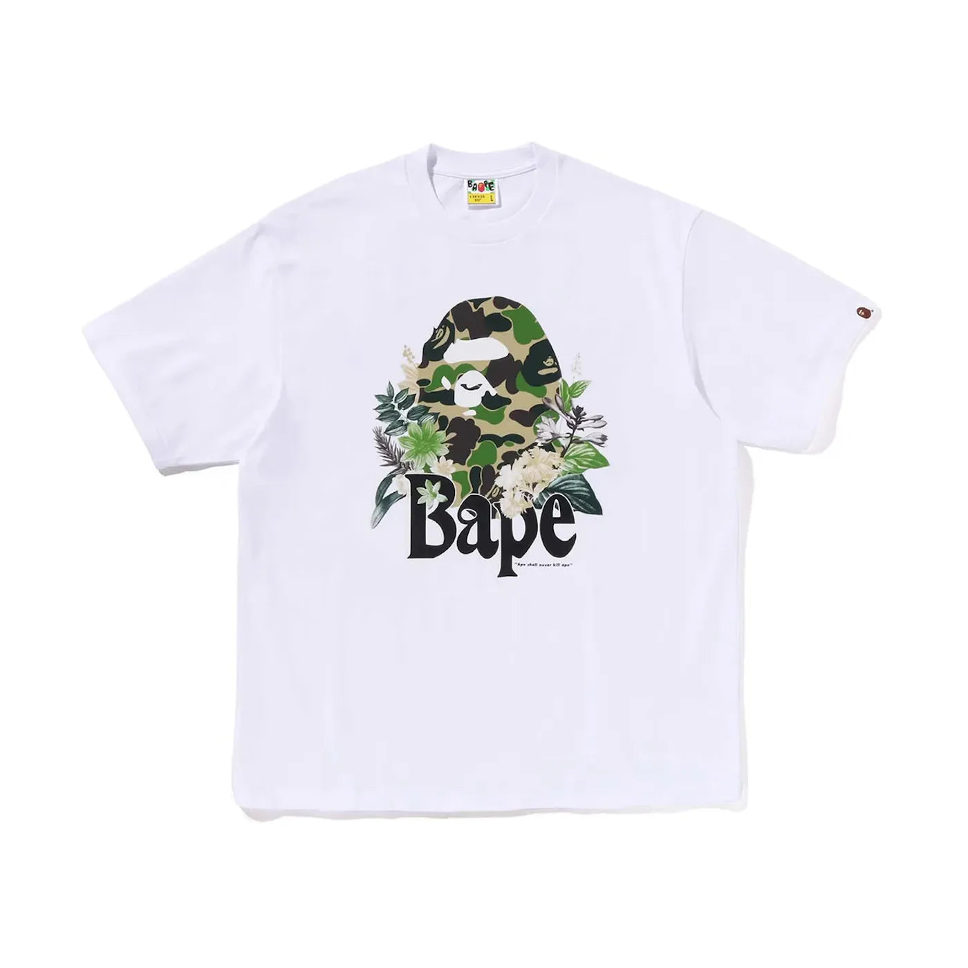 BAPE Flora Big Ape Head Relaxed Fit Tee White