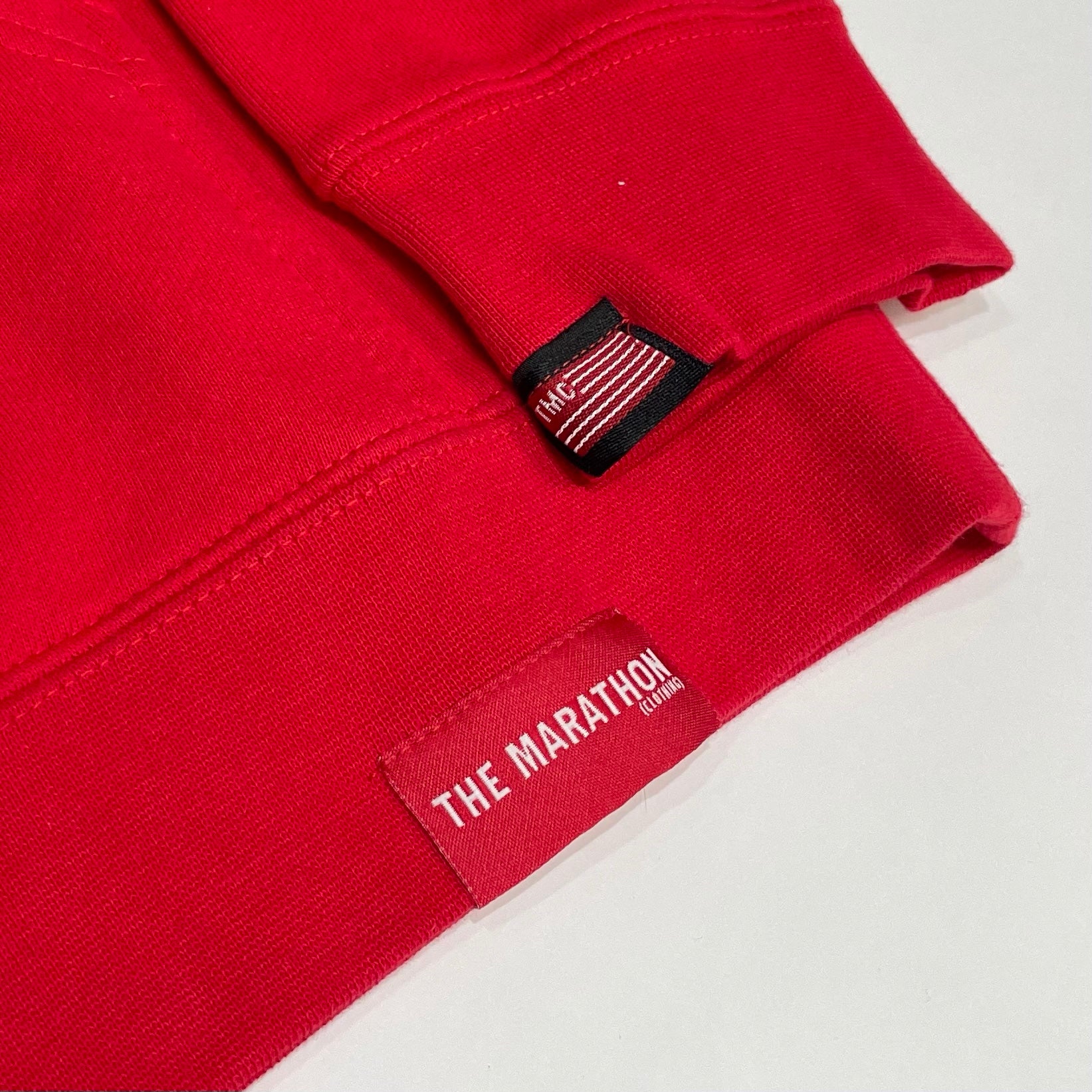 The Marathon Clothing Box Logo Hoodie Red