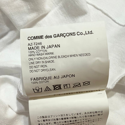 Comme des Garcons PLAY Play Camouflage Double Heart T-shirt White
