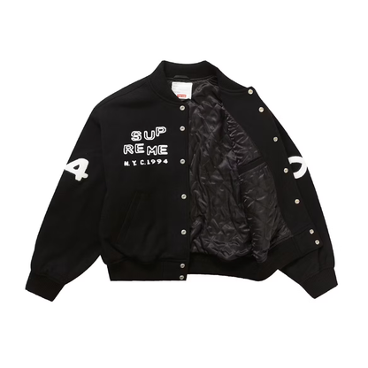 Supreme Tourist Varsity Jacket Black