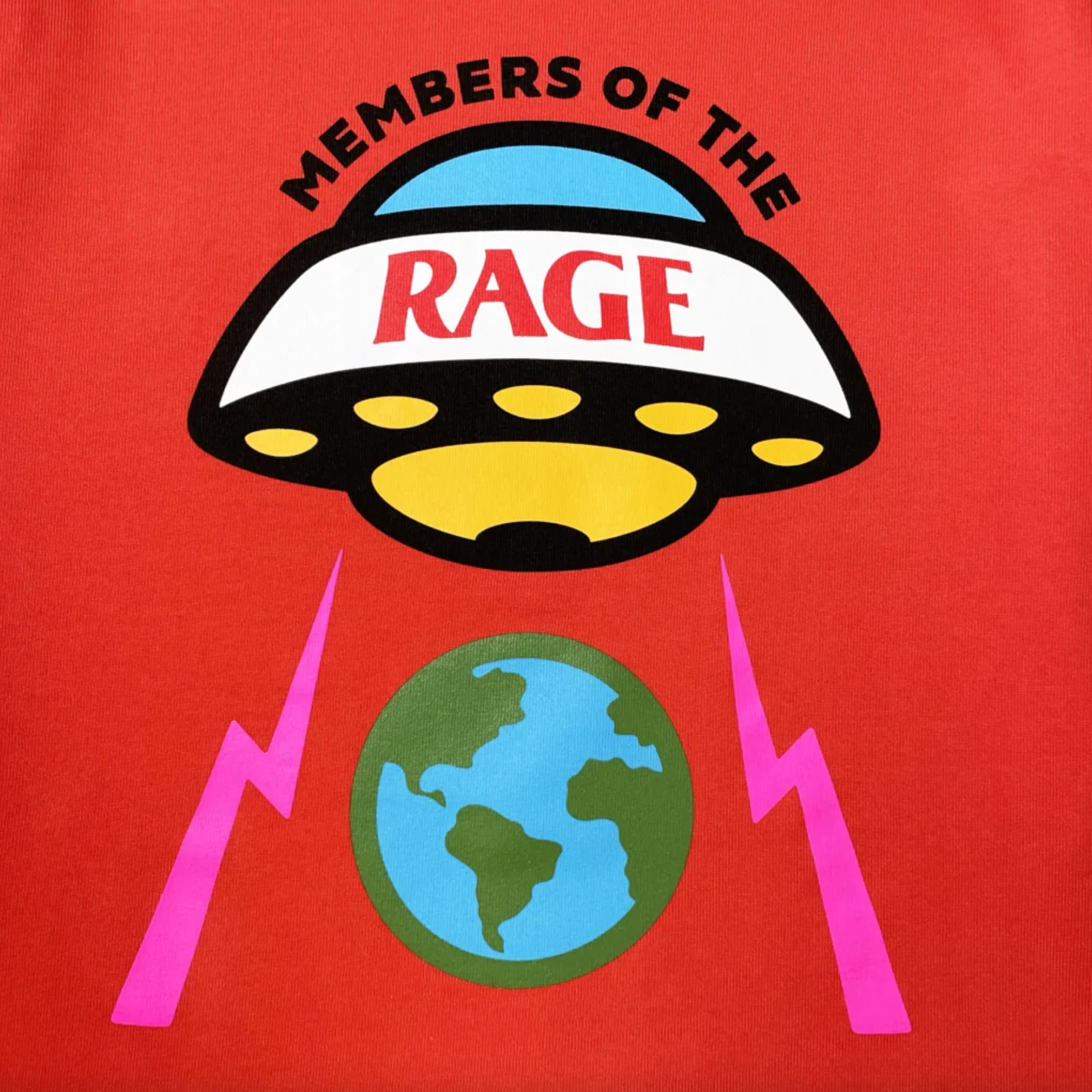 Members of The Rage Logo Long Sleeve Infrared
