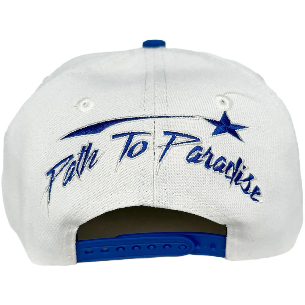 Hellstar Shark Teeth Snapback Off White/Royal Blue