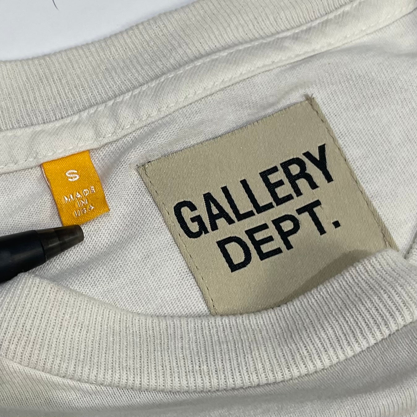 Gallery Dept. Souvenir T-Shirt Cream/Orange