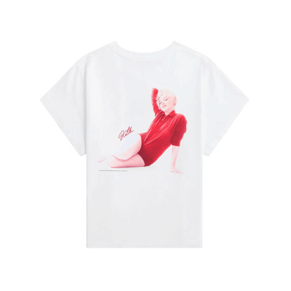 Kith Women for Marilyn Monroe Kiss Mulberry Tee White