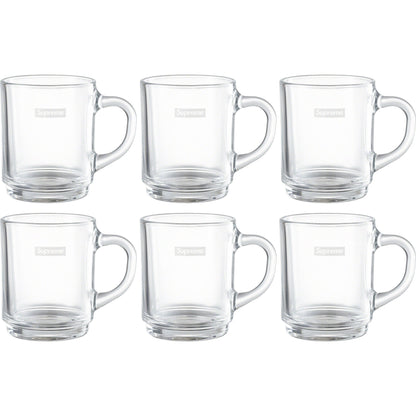 Supreme Duralex Glass Mugs (Set of 6) Clear