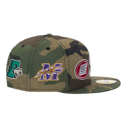Supreme Mascots S Logo New Era 59Fifty Fitted Cap Woodland Camo