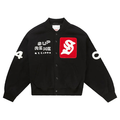 Supreme Tourist Varsity Jacket Black
