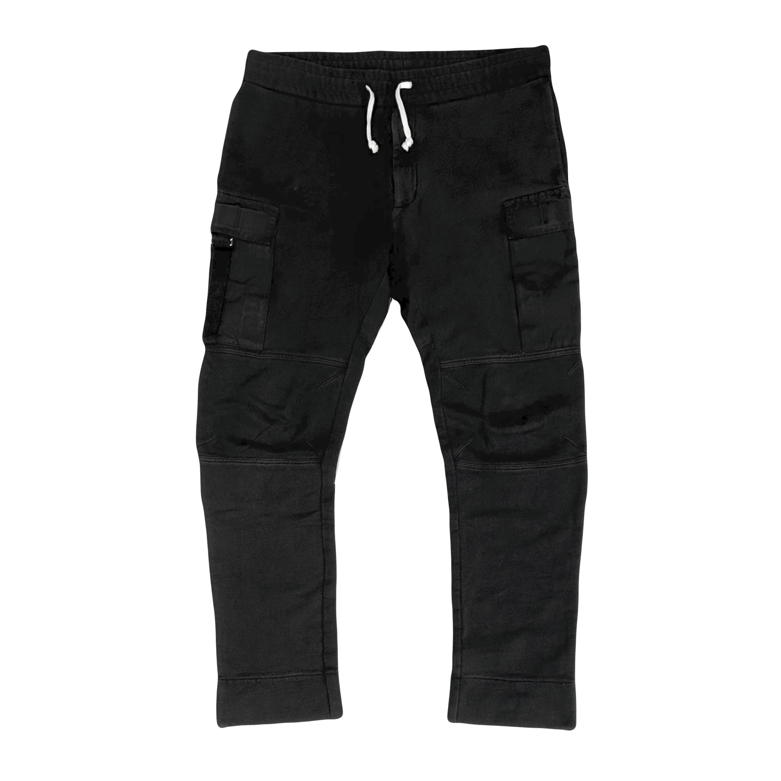 1017 ALYX 9SM Slim-Fit Fleece-Back Cotton-Jersey Cargo Sweatpants Black