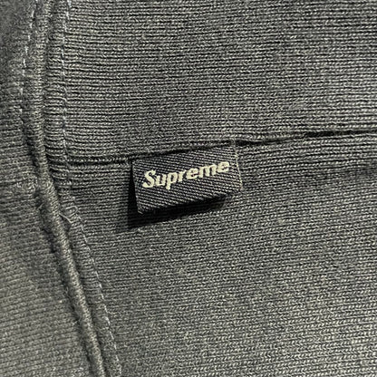 Supreme Classic Logo Hooded Sweatshirt Navy