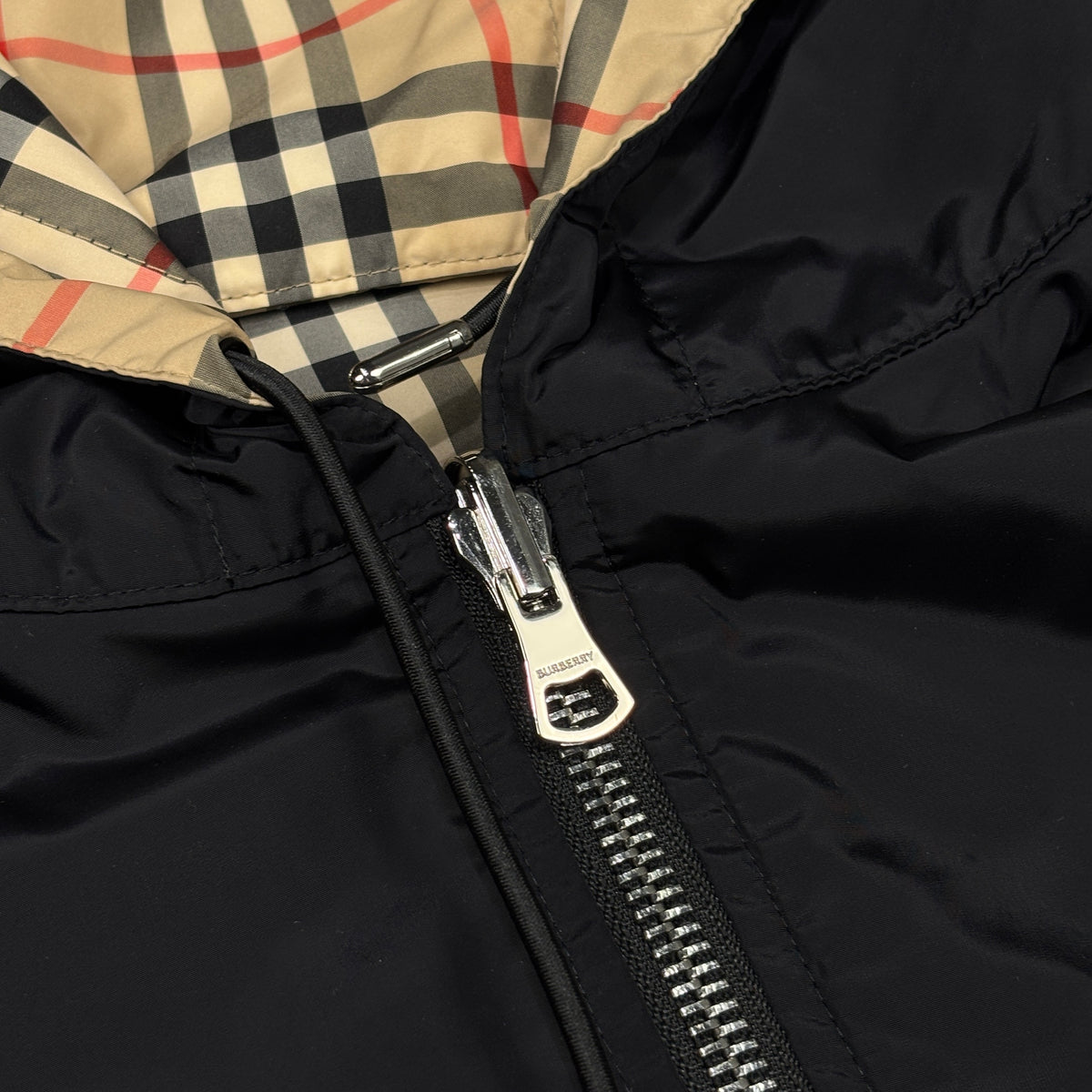 Burberry Check Reversible Jacket Black