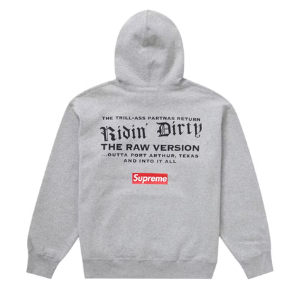 Supreme UGK Hooded Sweatshirt Heather Grey