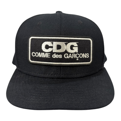 Comme des Garçons CDG Logo Patch Hat Black
