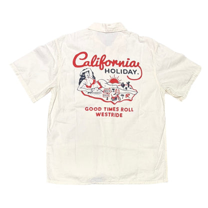 West Ride M.C.C Chain Stitched Button Up Cream