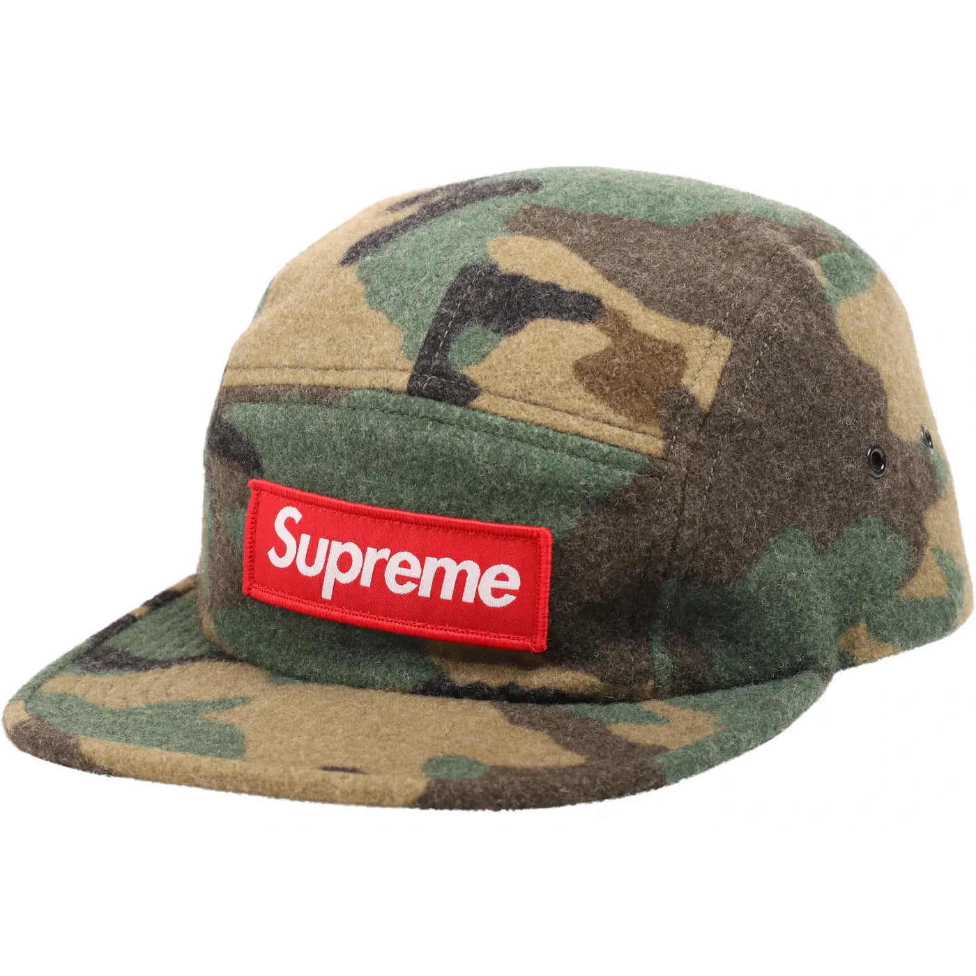 Supreme Camo Wool Camp Cap Green