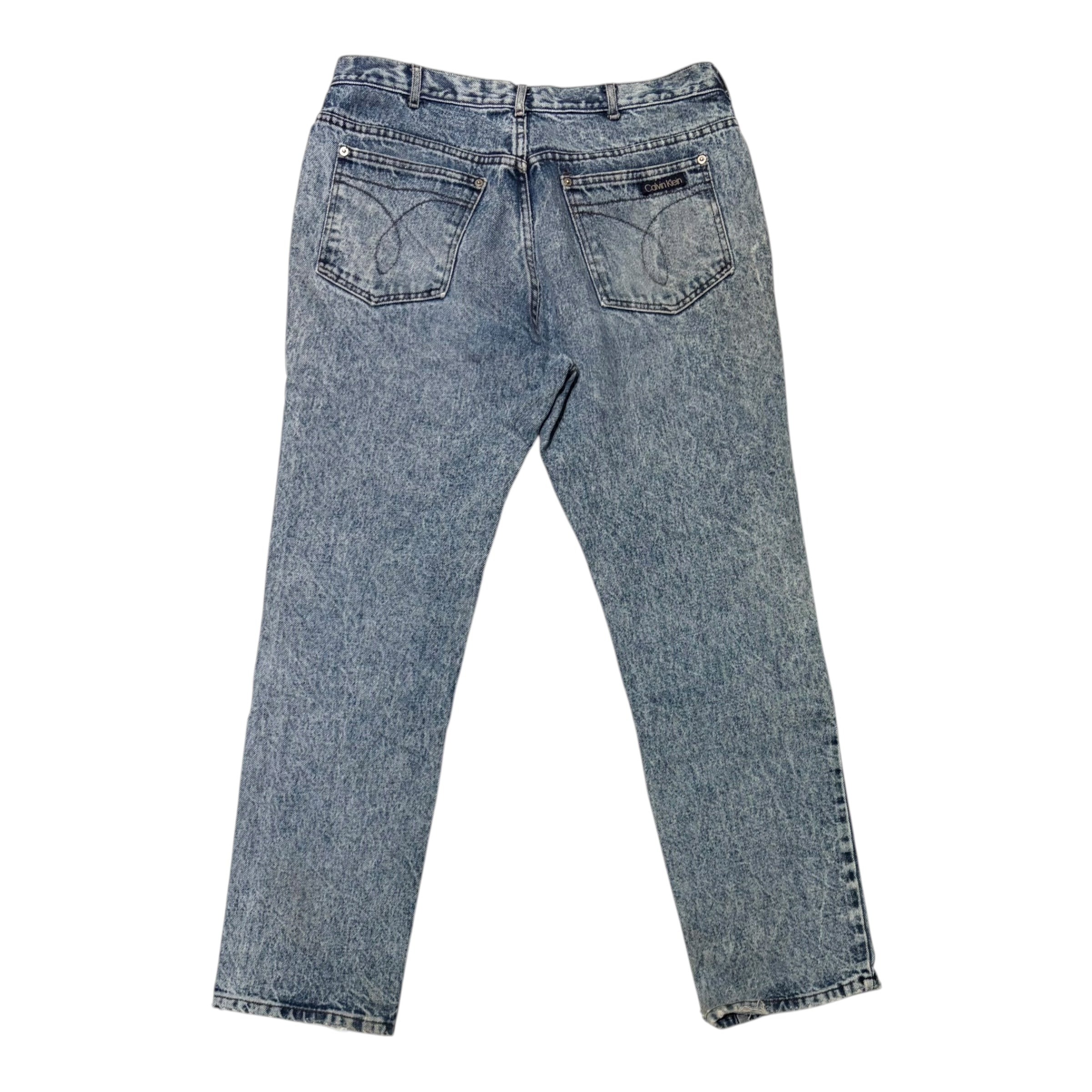 1980’s Calvin Klein Light Acid Wash Jeans Blue