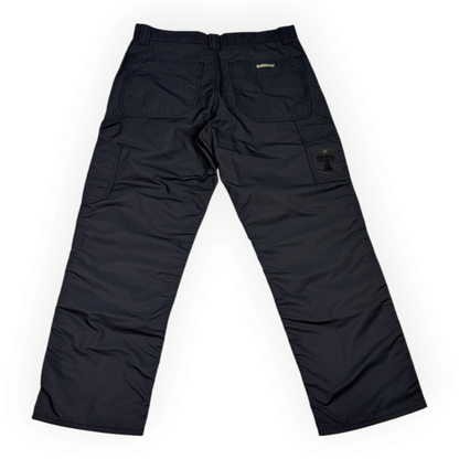 Chrome Hearts Nylon Leather Double Knee Carpenter Pants Black