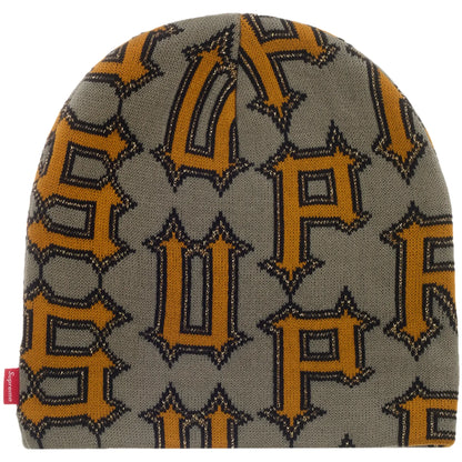 Supreme Spike Beanie Grey Light Pink