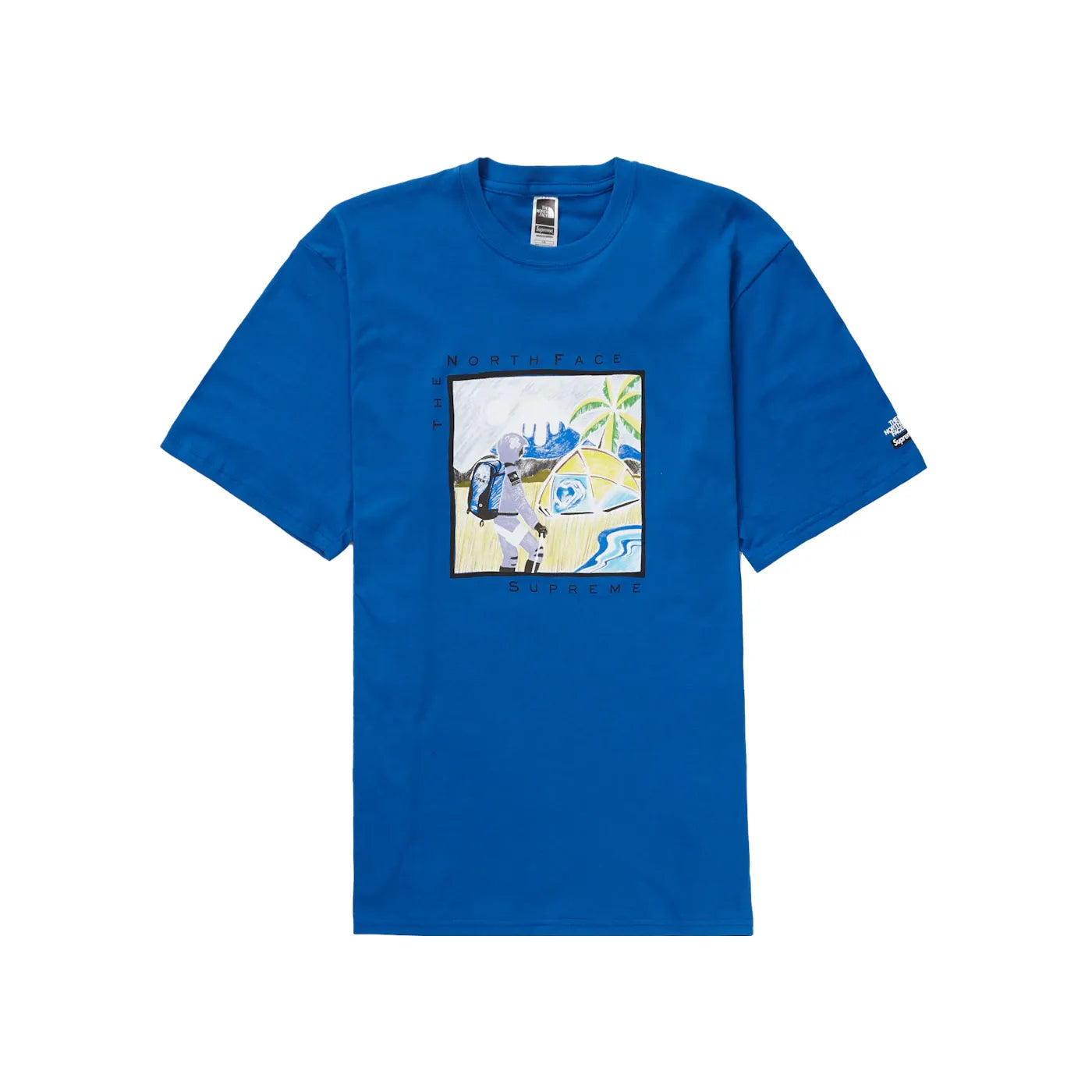 Supreme The North Face Sketch S/S Top Blue