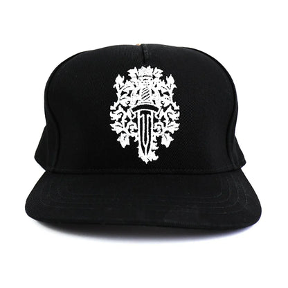 Chrome Hearts Dagger Denim Baseball Hat Black/White