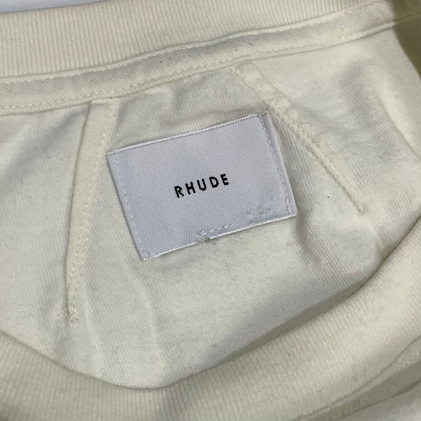 Rhude Cannes Beach Tee Cream