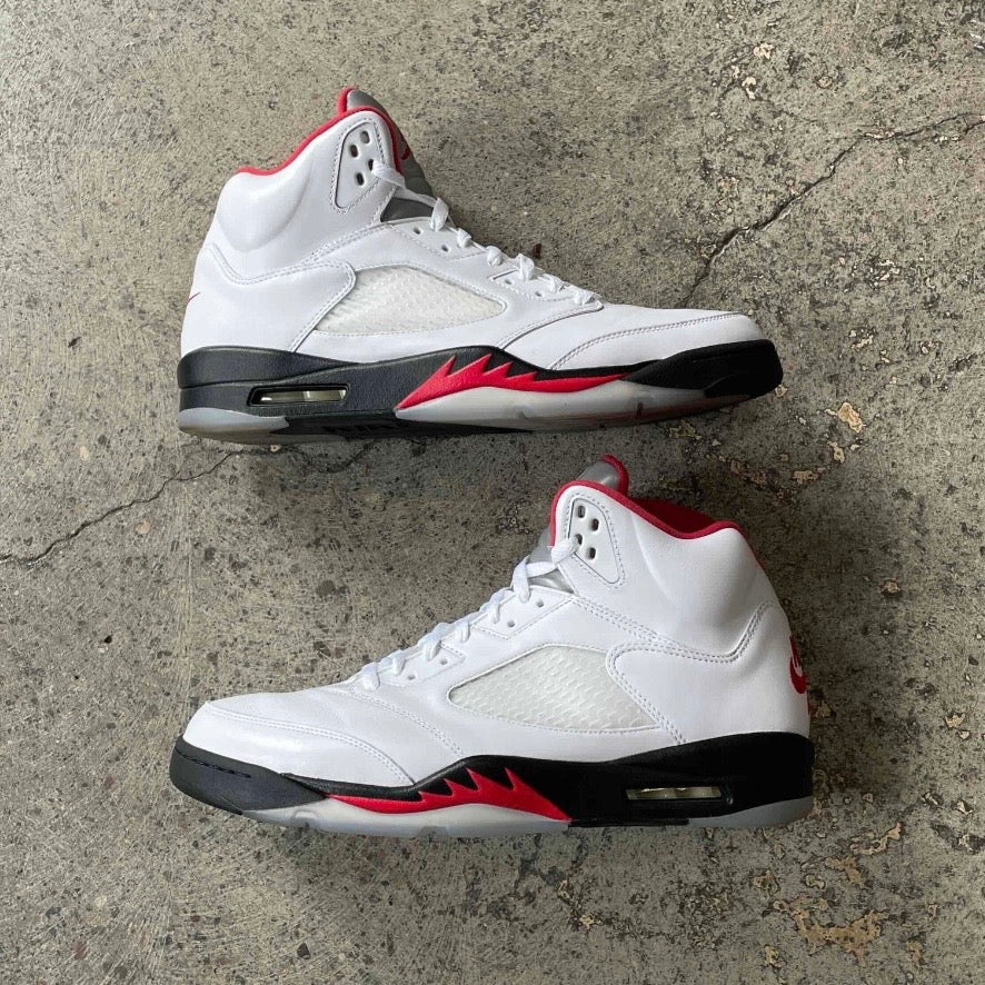 Jordan 5 Retro Fire Red Silver Tongue (2020)