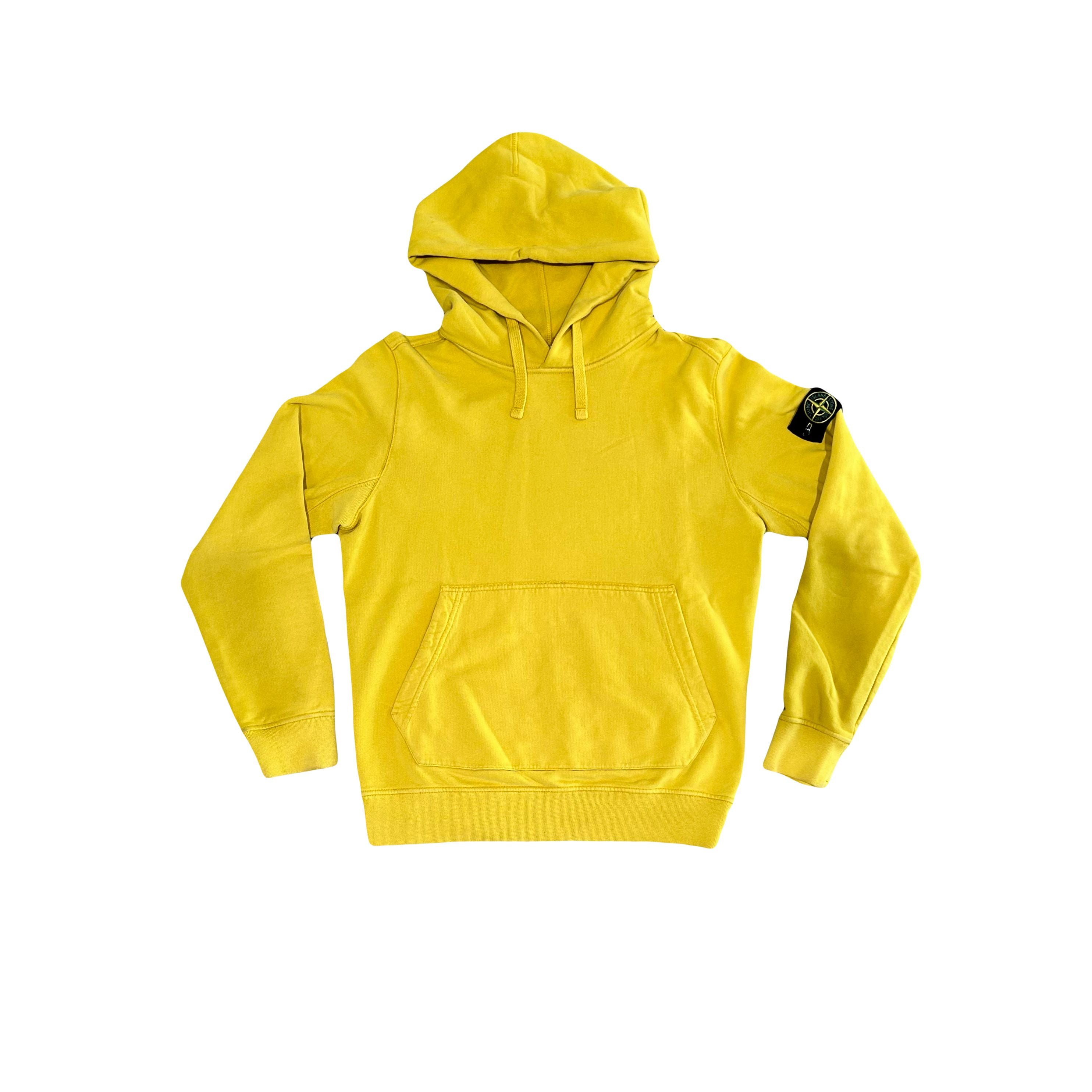 Stone Island Compass Badge Hoodie Yellow